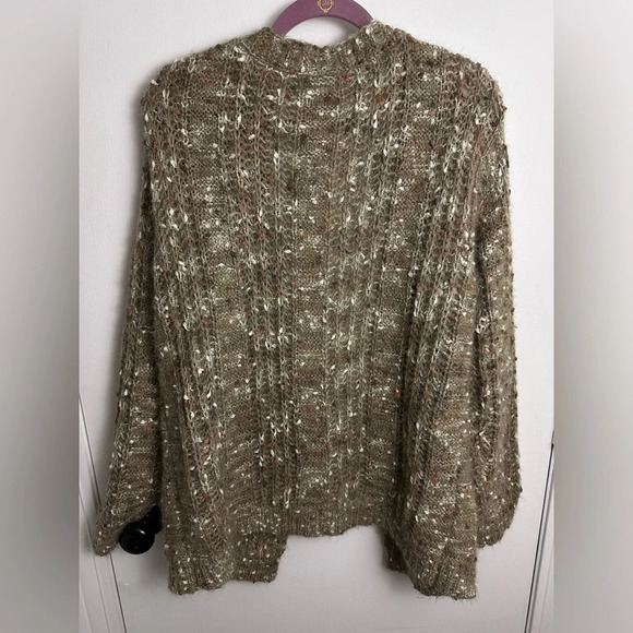 Blue Pepper Long Sleeve Cardigan Sweater loose knit grandmacore size Large - Picture 5 of 6